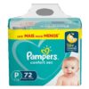 FRALDA PAMPERS CONFORT SEC BAG P 72UN