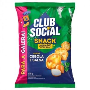 SALGADINHO CLUB SOCIAL SNACK CEBOLA SALSA 115G