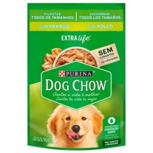 RACAO DOG CHOW FILHOTE FRANGO SACHE 100G