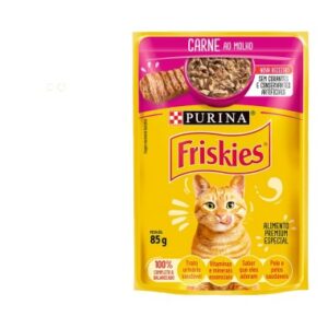 RACAO FRISKIES CARNE MOLHO SACHE 85G