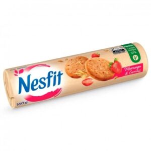 BISCOITO NESFIT MORANGO CEREAIS 160G