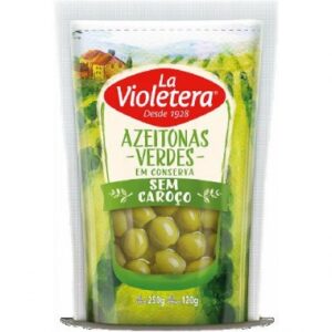 AZEITONA LA VIOLETERA VERDE SEM C 120G