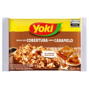 PIPOCA MICRO YOKI COBERT CARAMELO 160G