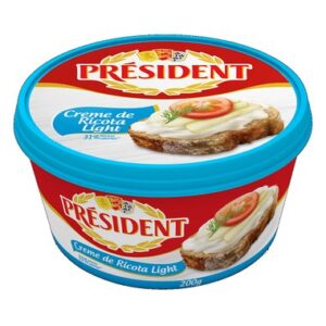 CREME RICOTA PRESIDENT LIGHT 200G