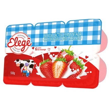 BEBIDA LACTEA ELEGE MORANGO 510G