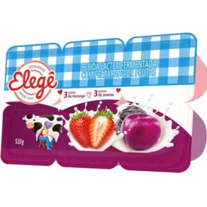 BEBIDA LACTEA ELEGE MORANGO AMEIXA 510G