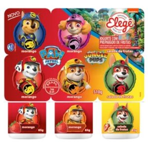 IOGURTE ELEGE MORANGO VIT INFANTIL 510G