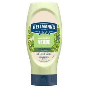 MAIONESE HELLMANNS SQZ VERDE 335G