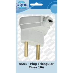 PLUG TRIANGULAR 10 AMP CINZA NBR UN