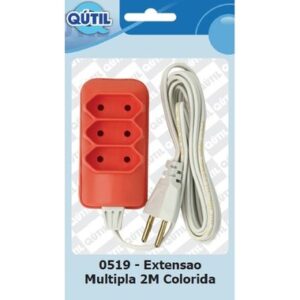 EXTENSAO MULTIPLA COLORIDA 2M UN