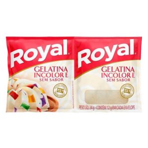 GELATINA ROYAL S SABOR INCOLOR 24G