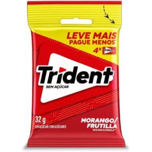 CHICLE TRIDENT MORANGO SM 32G