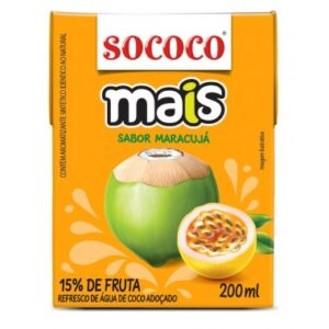 AGUA COCO SOCOCO MAIS MARACUJA 200ML