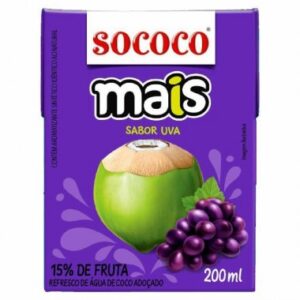 AGUA COCO SOCOCO MAIS UVA 200ML