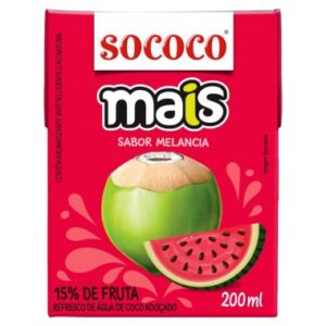 AGUA COCO SOCOCO MAIS MELANCIA 200ML