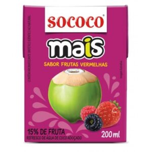 AGUA COCO SOCOCO MAIS FRU VERMEL200ML