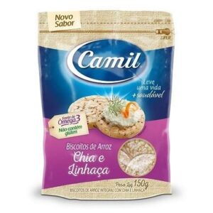BISCOITO CAMIL ARROZ CHIA LINHACA 150G