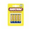 PILHA RAYOVAC PEQUENA AMARELINHA AA 4UN