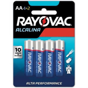 PILHA RAYOVAC PEQUENA ALC AA 4UN