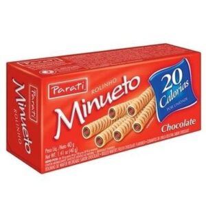 BISCOITO WAF PARATI ROLINHO CHOCOLATE 40G