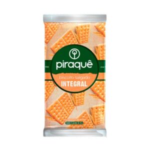 BISCOITO PIRAQUE SALGADINHO INTEGRAL 138G