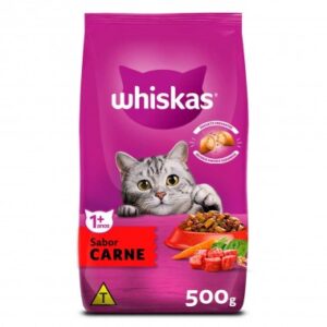 RACAO WHISKAS CARNE 500G