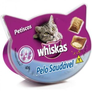 PETISCO GATOS WHISKAS PELO SAUDAVEL 40G