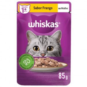 RACAO WHISKAS ADULTO FRANGO SACHE 85G