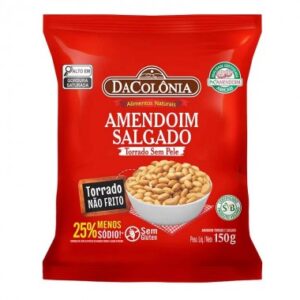 AMENDOIM DACOLONIA TORRADO SALGADO 150G