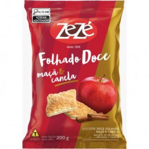BISCOITO ZEZE FOLHADO MACA CANELA 200G