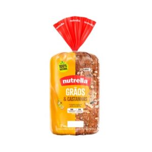 PAO NUTRELLA GRAOS E CASTANHAS 450G