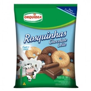 BISCOITO ORQUIDEA ROSCA CHOCOLATE LTE 300G