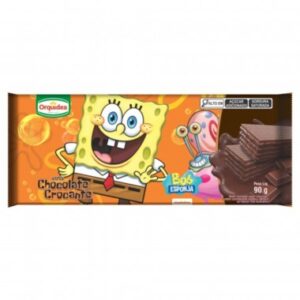BISCOITO WAF ORQUIDEA BOB ES CHOCOLATE CRO90G