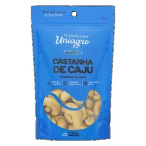 CASTANHA CAJU UNIAGRO POUCH 120G