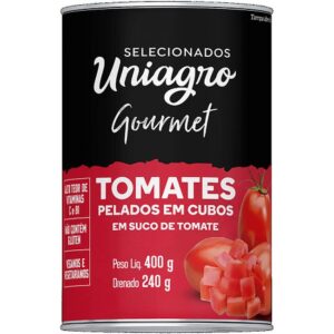 TOMATE PELADO UNIAGRO CUBOS 400G