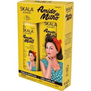 CONJ SKALA SH COND AMIDO MILHO 525ML