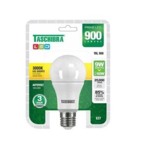 LAMPADA TASCHIBRA ECON LED 9W AMARELO UN