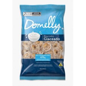 BISCOITO DOMELLY GLACEADOS BRANCO 560G