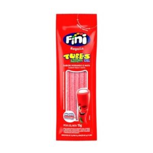 BALA FINI TUBES MORANGO CITRICO 15G