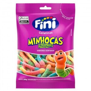 BALA FINI MINHOCAS CITRICAS 240G