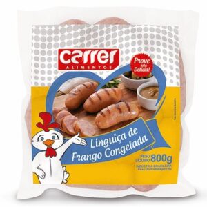 LINGUICA CARRER FRANGO CONGELADO 800G
