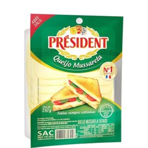 QUEIJO MUSSARELA PRESIDENT 150G