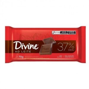 CHOCOLATE DIVINE AO LEITE 37PC CACAU 70G