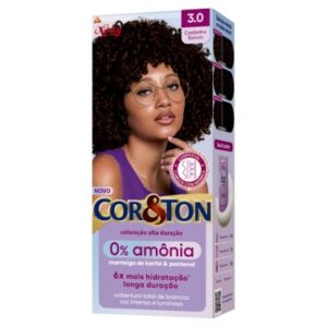 TINTA COR E TON CASTANHO ESCU S AMONIA 3